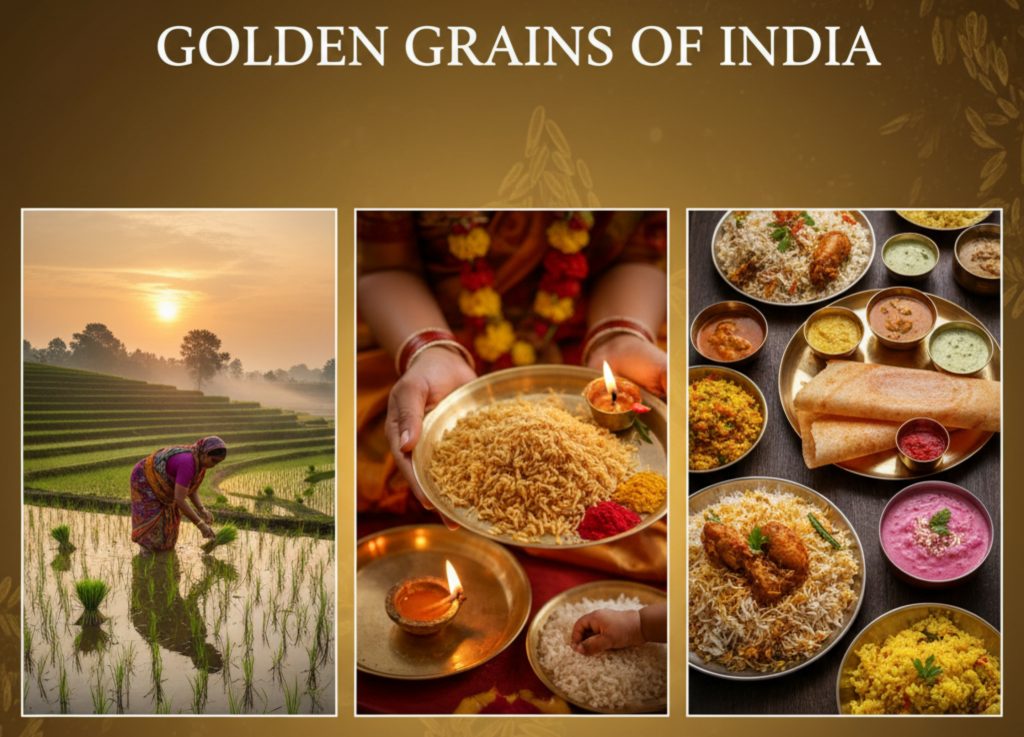 Golden Grains of India: An Epic Journey Through the Cultural, Economic, and Culinary World of Rice and Paddy